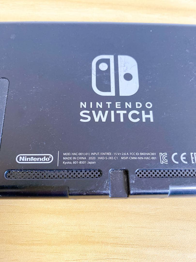。【ジャンク品】Nintendo Switch HAC-001 本体