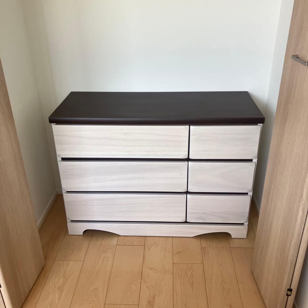 チェスト 木製 ローチェスト 衣類収納 幅100cm 3段 日本製 国産