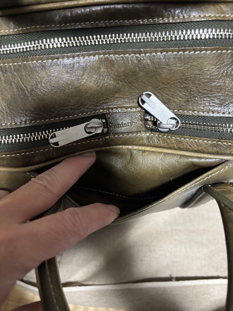 aniary 日本製 レザーボストンバッグ 本革 2WAY