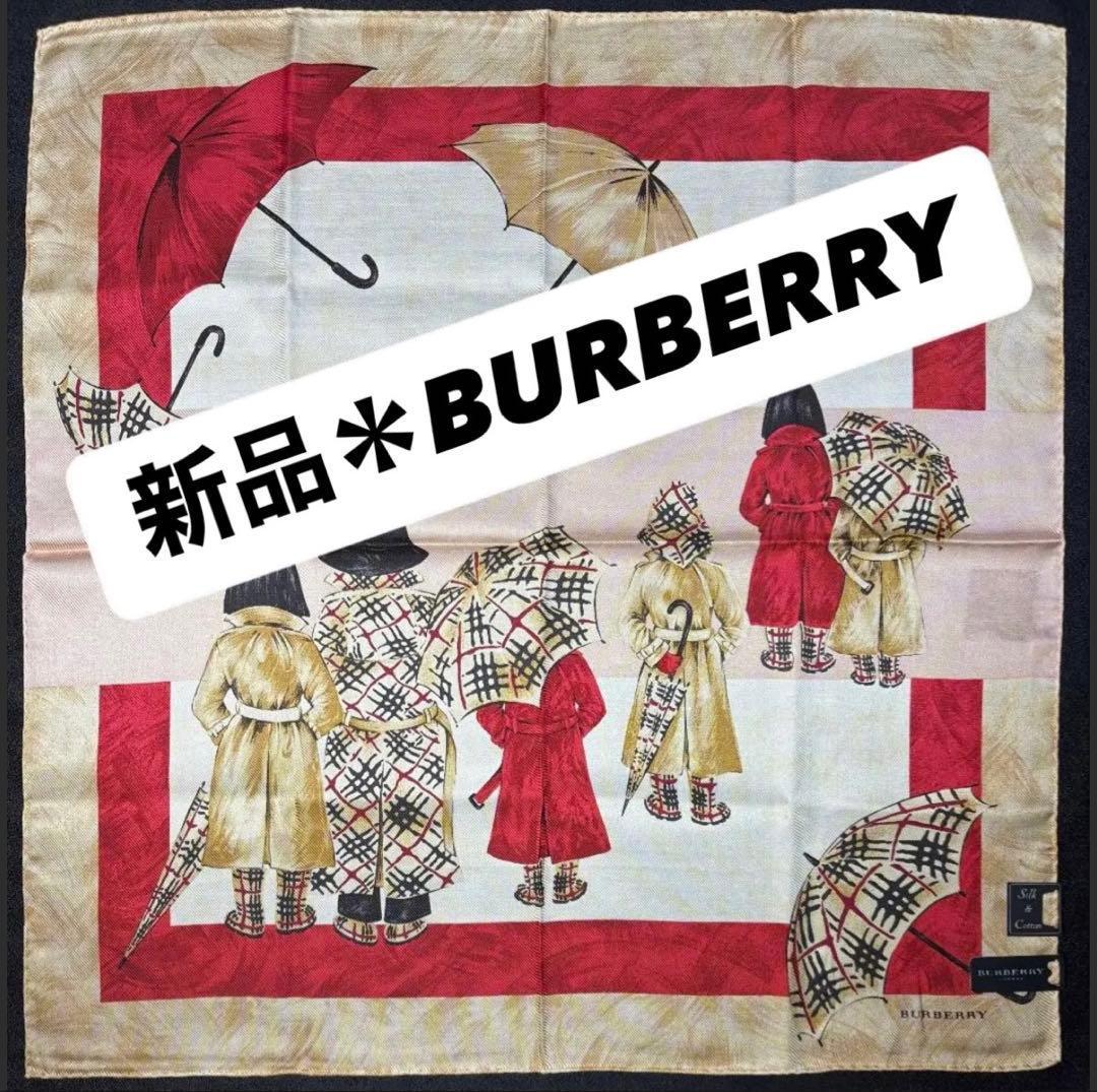 新品タグ付き　BURBERRY 人気ハンカチ