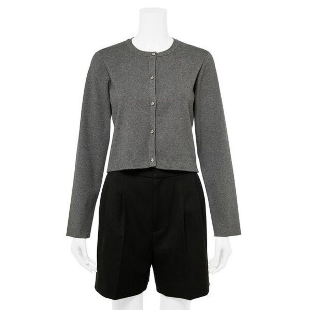 セルフォード 【WEB限定】デタッチャブルレースカラーカーディガン　CGRY