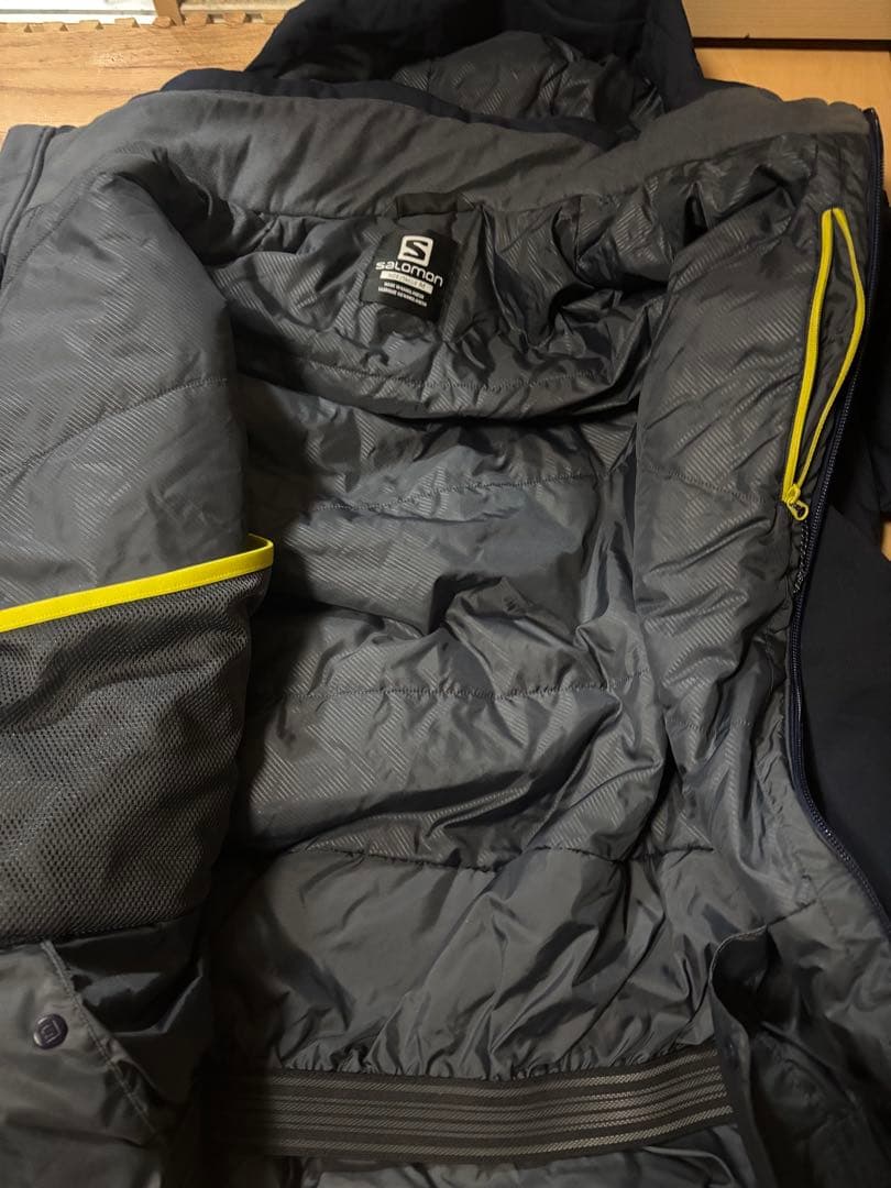 Salomon スキーウェアセット ネイビー/イエロー