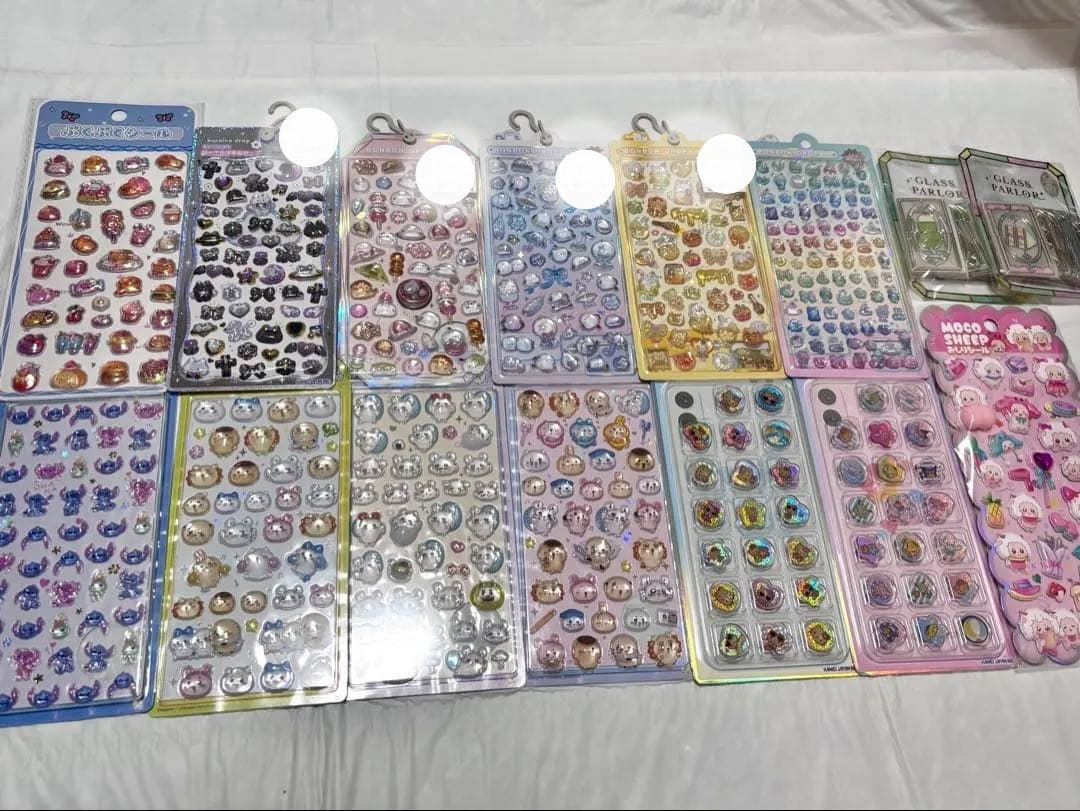 シール15種 まとめ売り（ちいかわ、キティ、シマエナガ、スティッチなど）