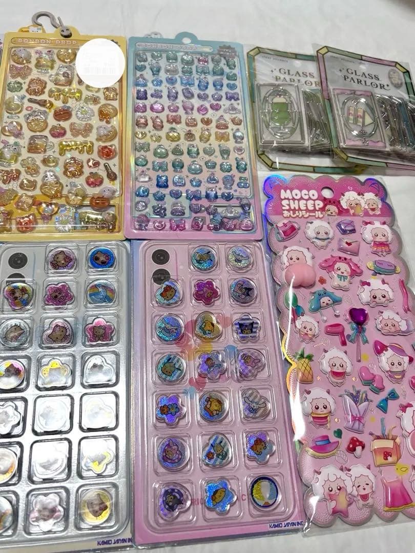 シール15種 まとめ売り（ちいかわ、キティ、シマエナガ、スティッチなど）