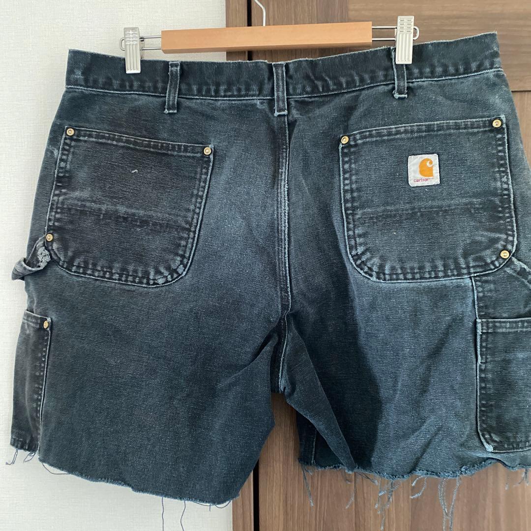 極上フェード　Carhartt ブラックダック　ダブルニーショーツ