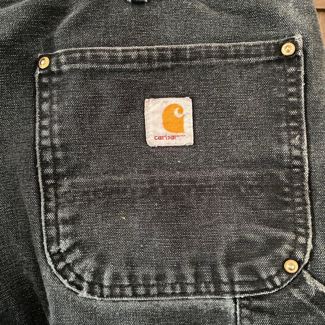 極上フェード　Carhartt ブラックダック　ダブルニーショーツ