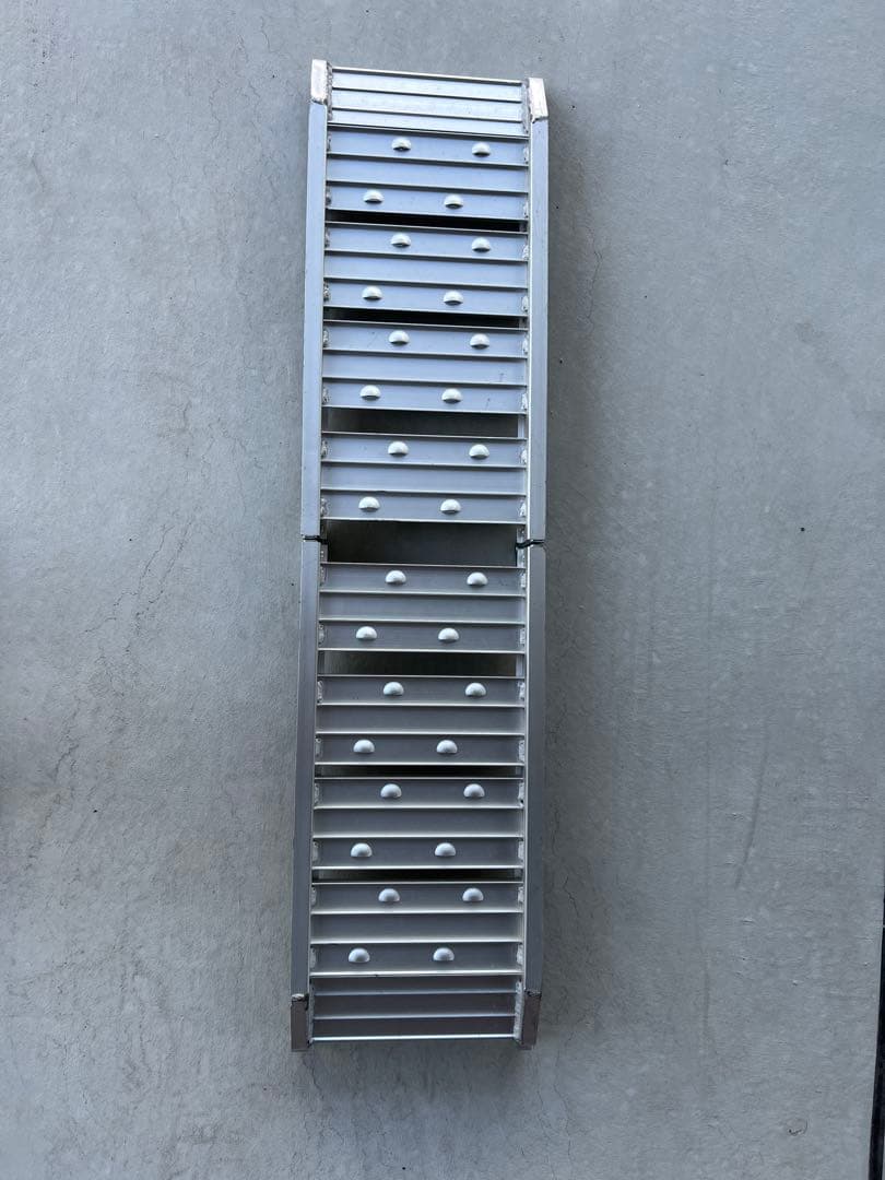 バイク用　アルミ製折りたたみラダー120cm