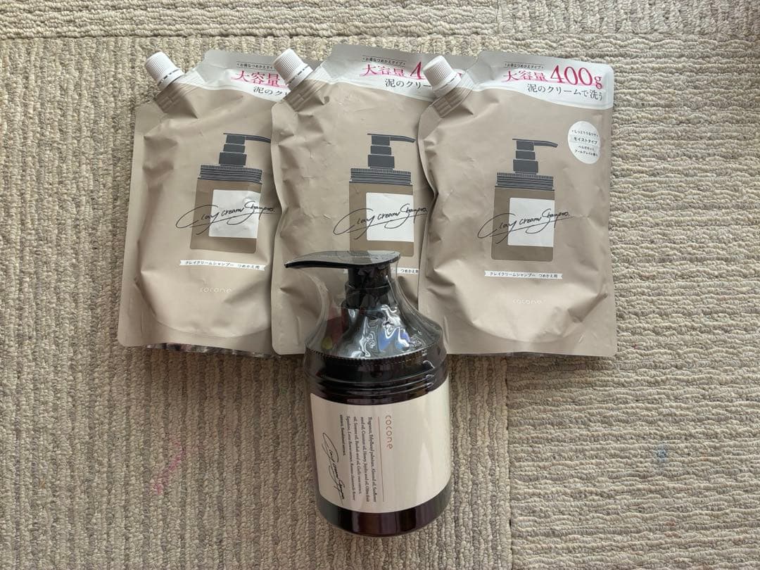 cocone シャンプー 本体➕詰め替え用3個