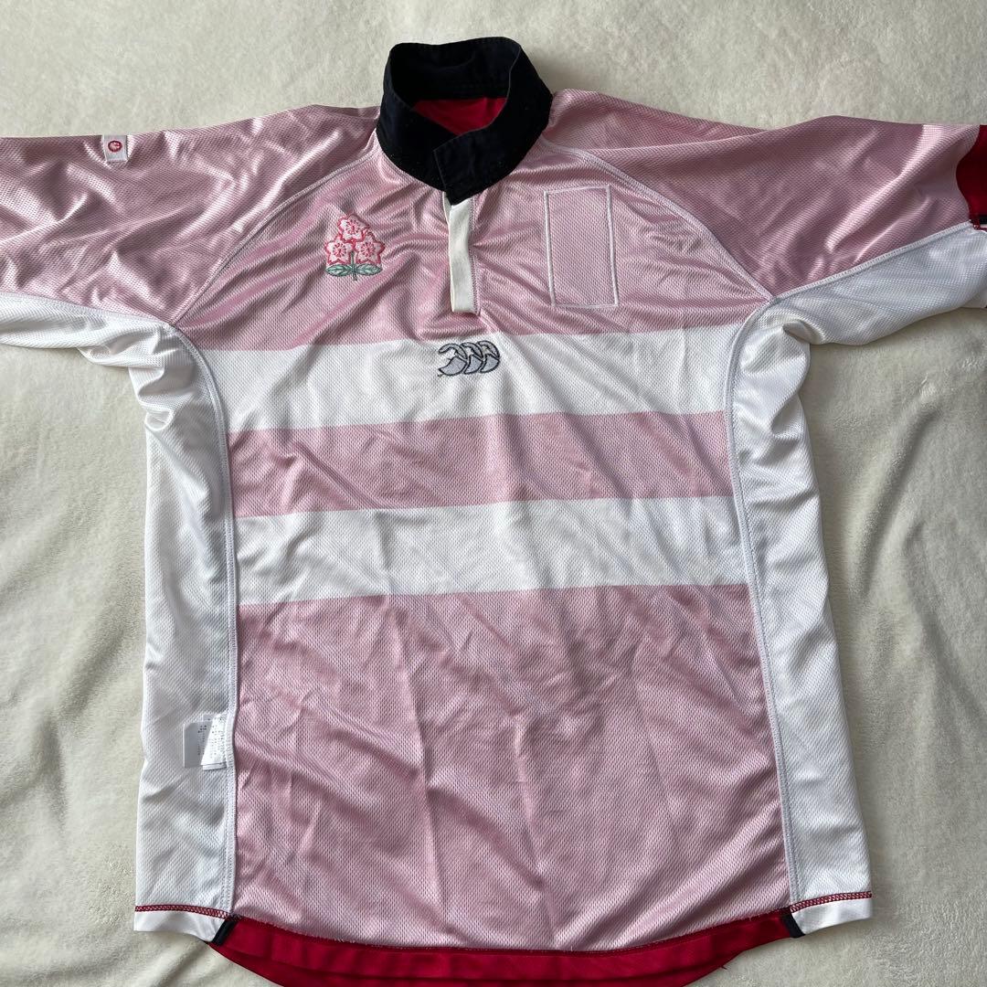 激レア希少RUGBY WORLD CUP 2003 日本代表ラガーシャツXL 赤