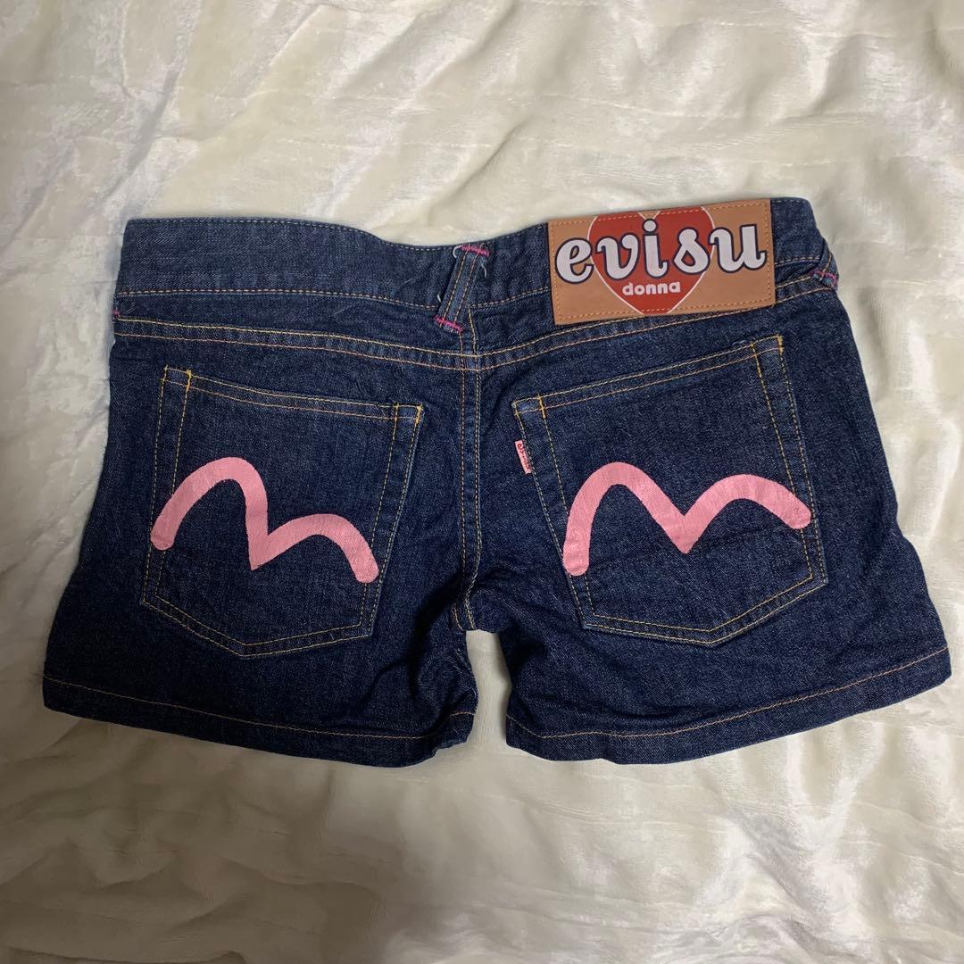 evisu カモメ　デニム ショートパンツ