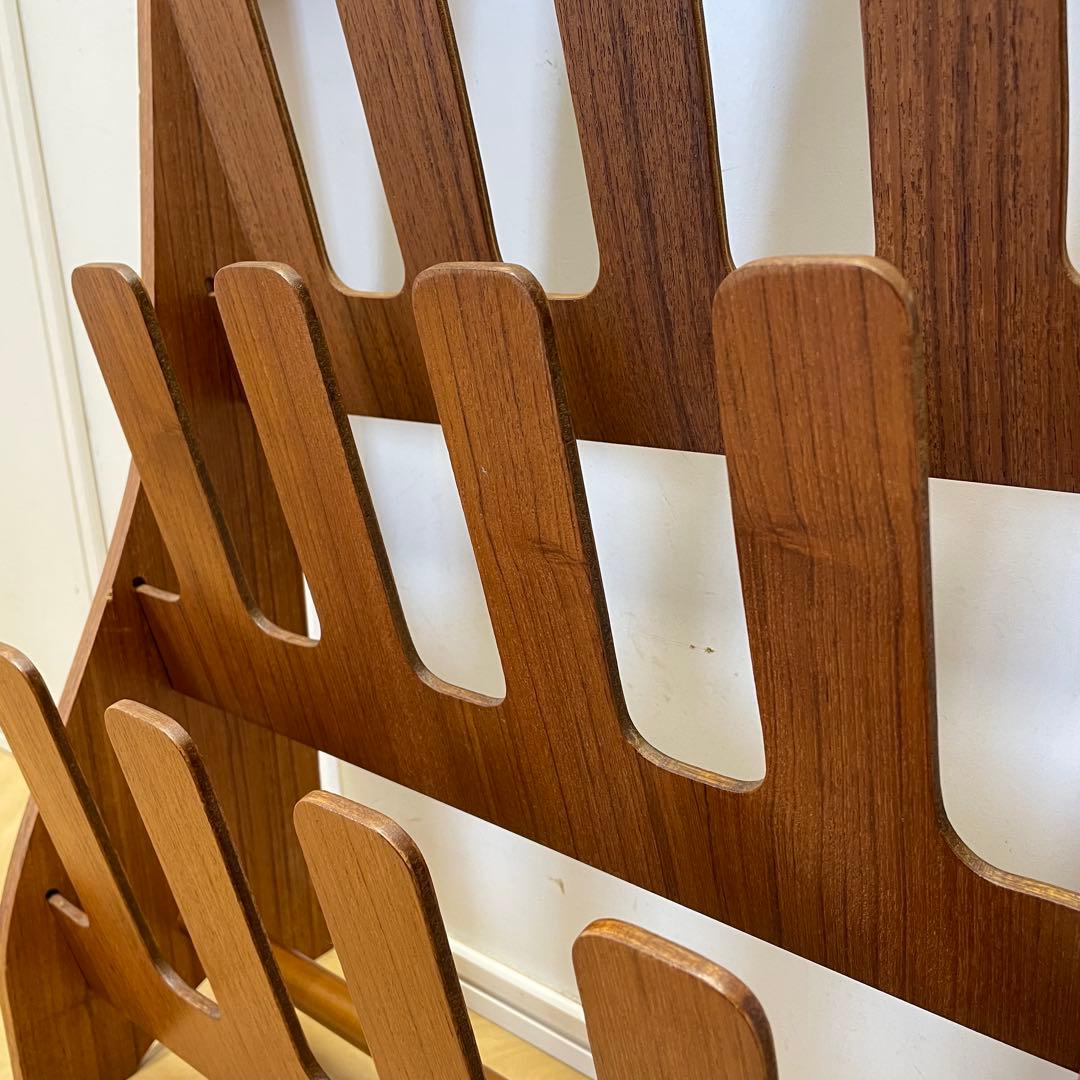 希少 ビンテージ サイトーウッド スリッパラック 6足 チーク材 北欧スタイル