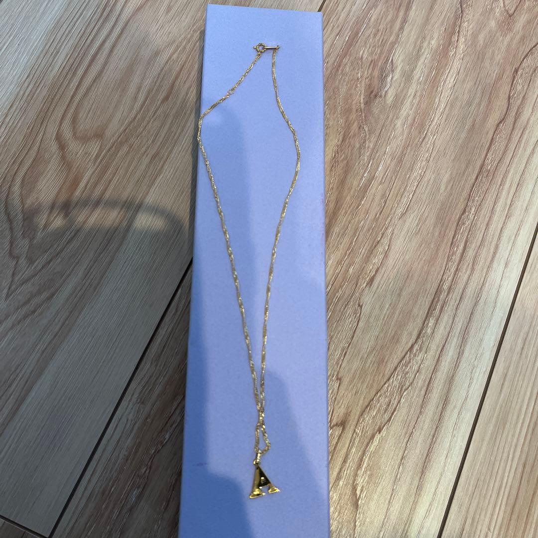 K18 イニシャルペンダント　A