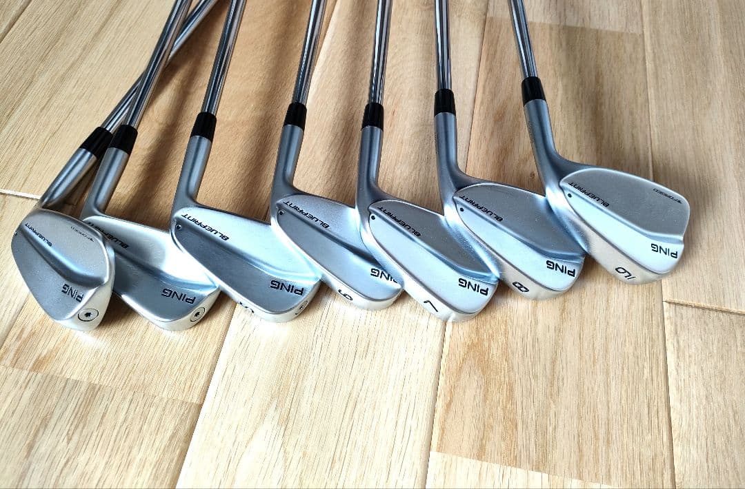 【ふーぷすたー】ガラスコーティング済　pingアイアン4-9，ウエッジ