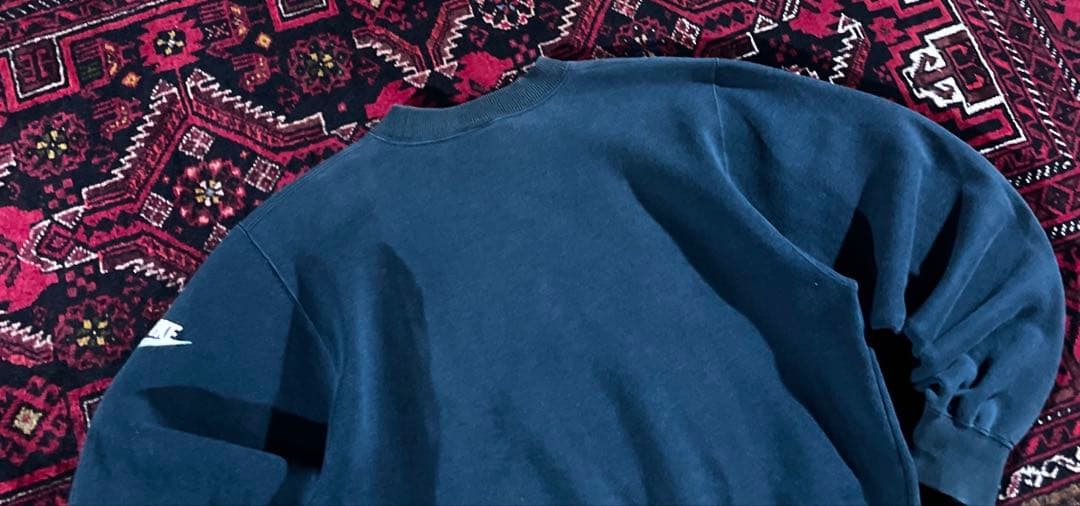 ユ*ウ様 NIKE ナイキ 90's ワッペンロゴ スウェット トレーナー ブラ