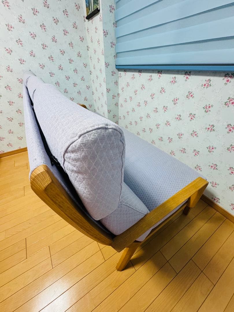 カリモク 3人掛ソファ WU4603 限定色(キルト・ラベンダー) 長椅子