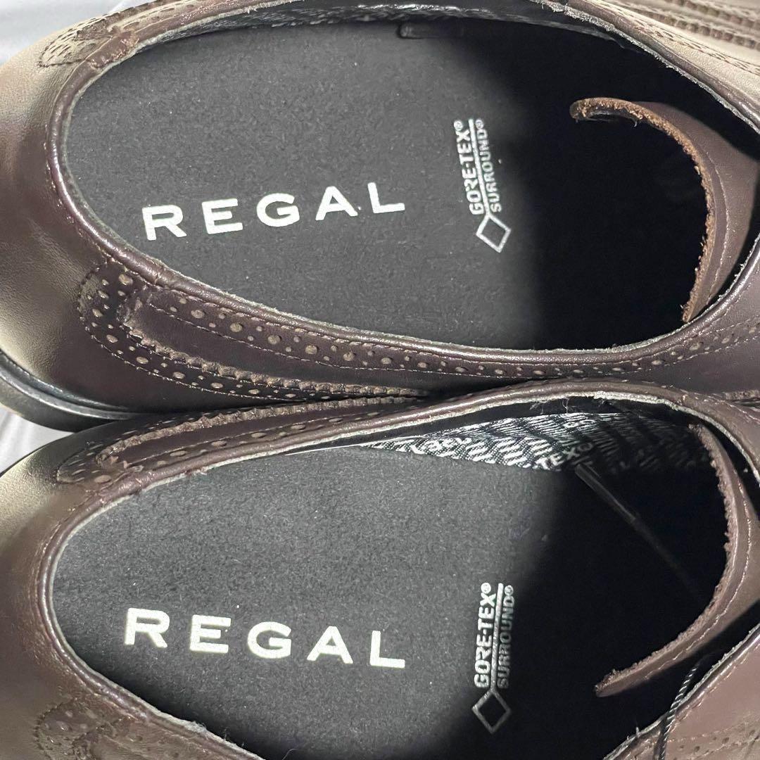 【リーガル】未使用リーガル ゴアテックス サラウンド 軽量 防水 茶 25.5