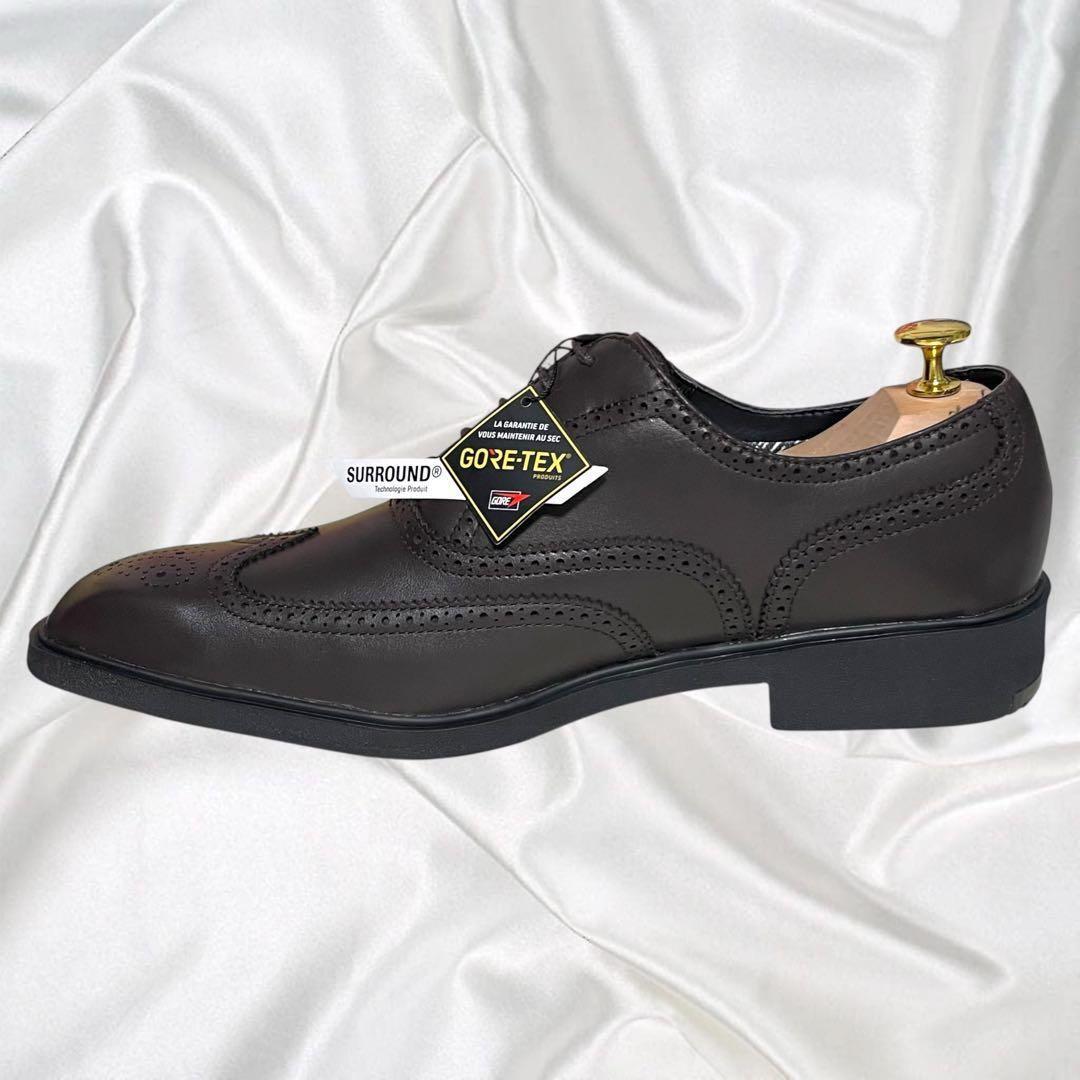 【リーガル】未使用リーガル ゴアテックス サラウンド 軽量 防水 茶 25.5