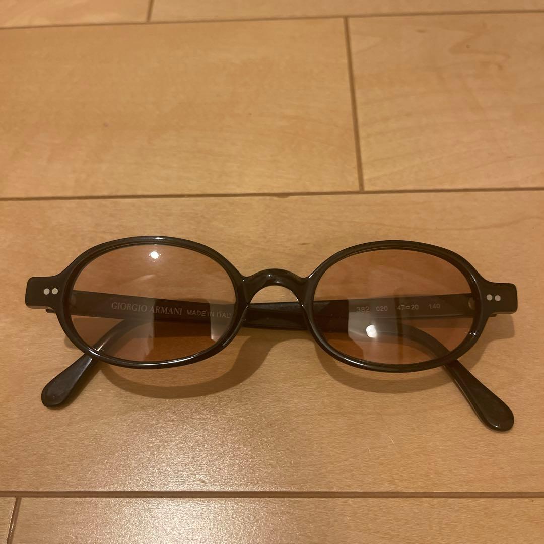 Giorgio Armani ダークブラウン サングラス　アルマーニ　中田