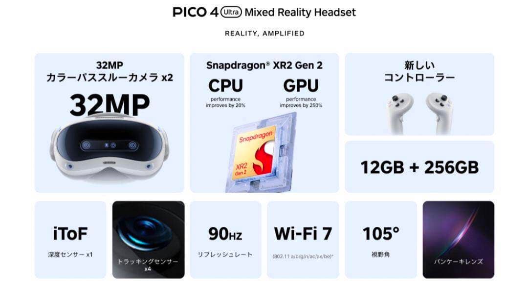 PICO最新作！ PICO4 ULTRA 256GBモデル