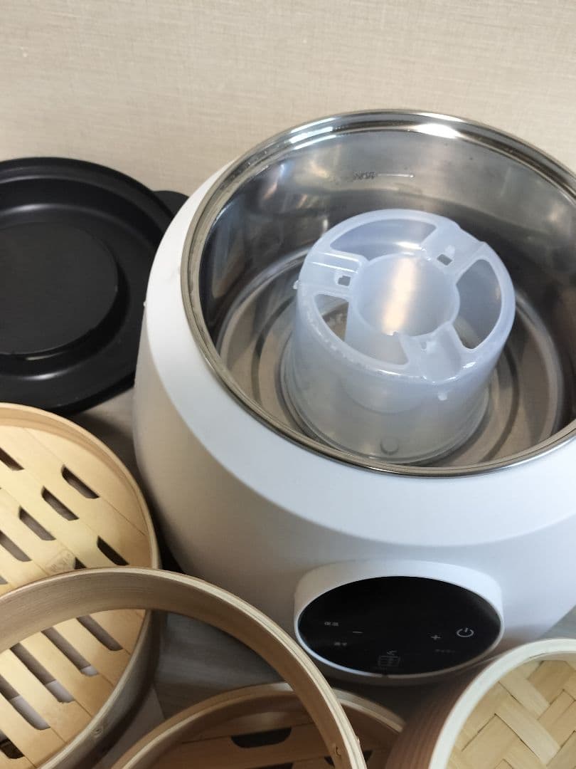 美品★OcrasiせいろO'MUSU 蒸し器 電気 21cm 火力調節 低温蒸し