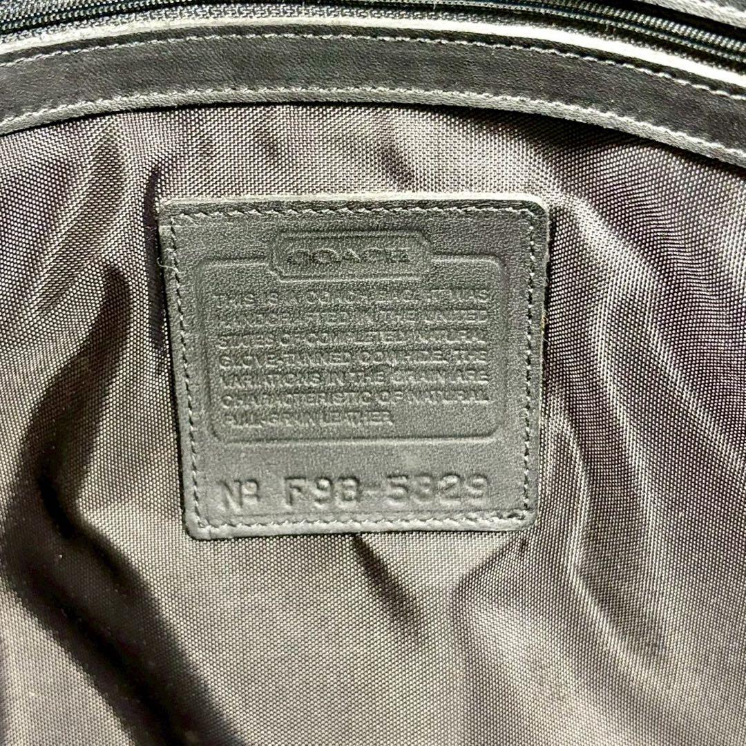 【美品✨】コーチ ハンドバッグ ビジネスバッグ オールレザー 黒　通勤　A4