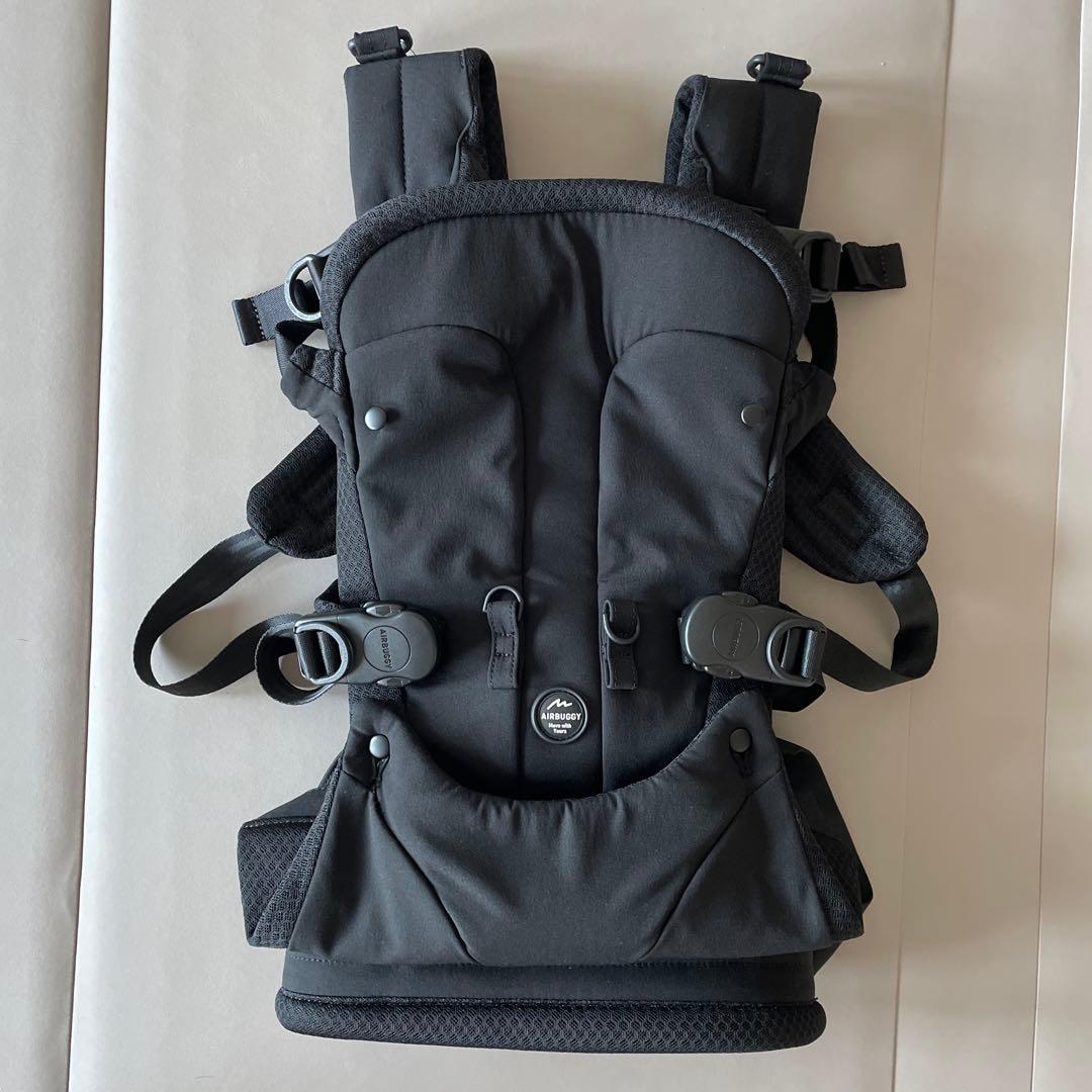 AIRBUGGY エアバギーブラック 抱っこひも メッシュ素材