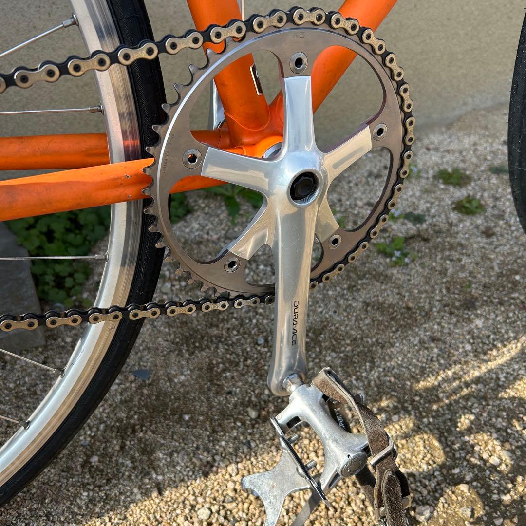 アンカー　ブリジストンフレーム競輪　自転車中古　街道ピスト練習用　完成車