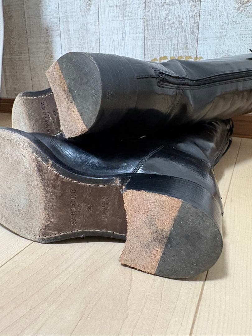 25.5～26㎝★美品SARTORE ジョッキーロングブーツ40 サルトルバック