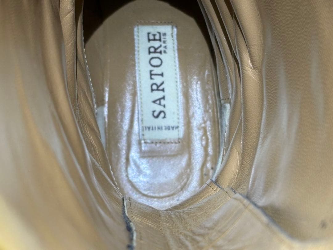 25.5～26㎝★美品SARTORE ジョッキーロングブーツ40 サルトルバック