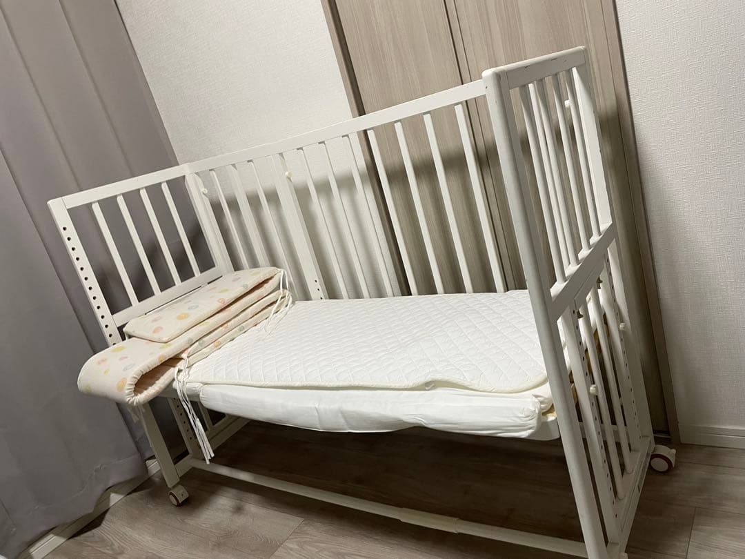 そいねーる ロング ベビーベッド ホワイト