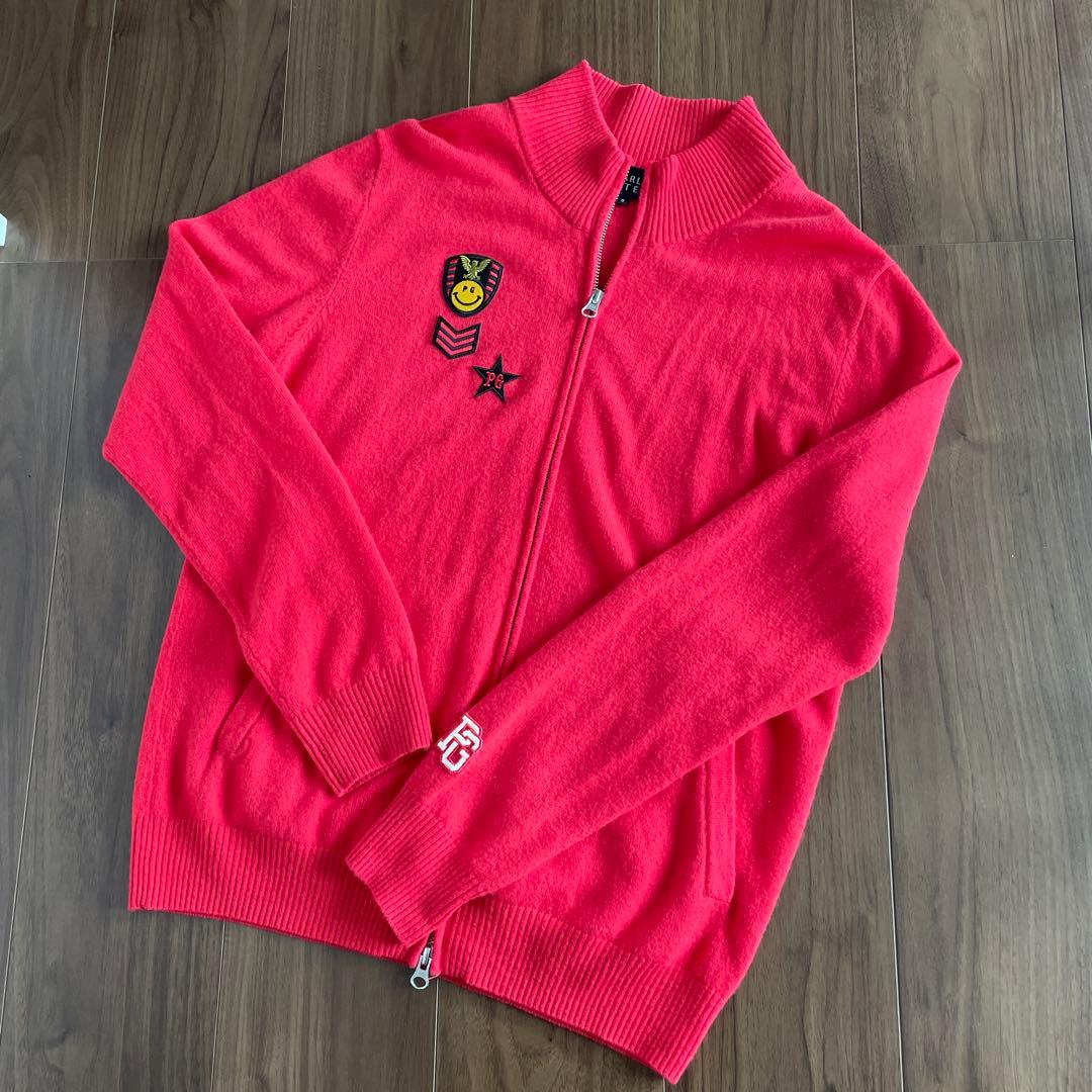 パーリーゲイツ ニット ジャケット セーター ブルゾン　カシミヤ　メンズ