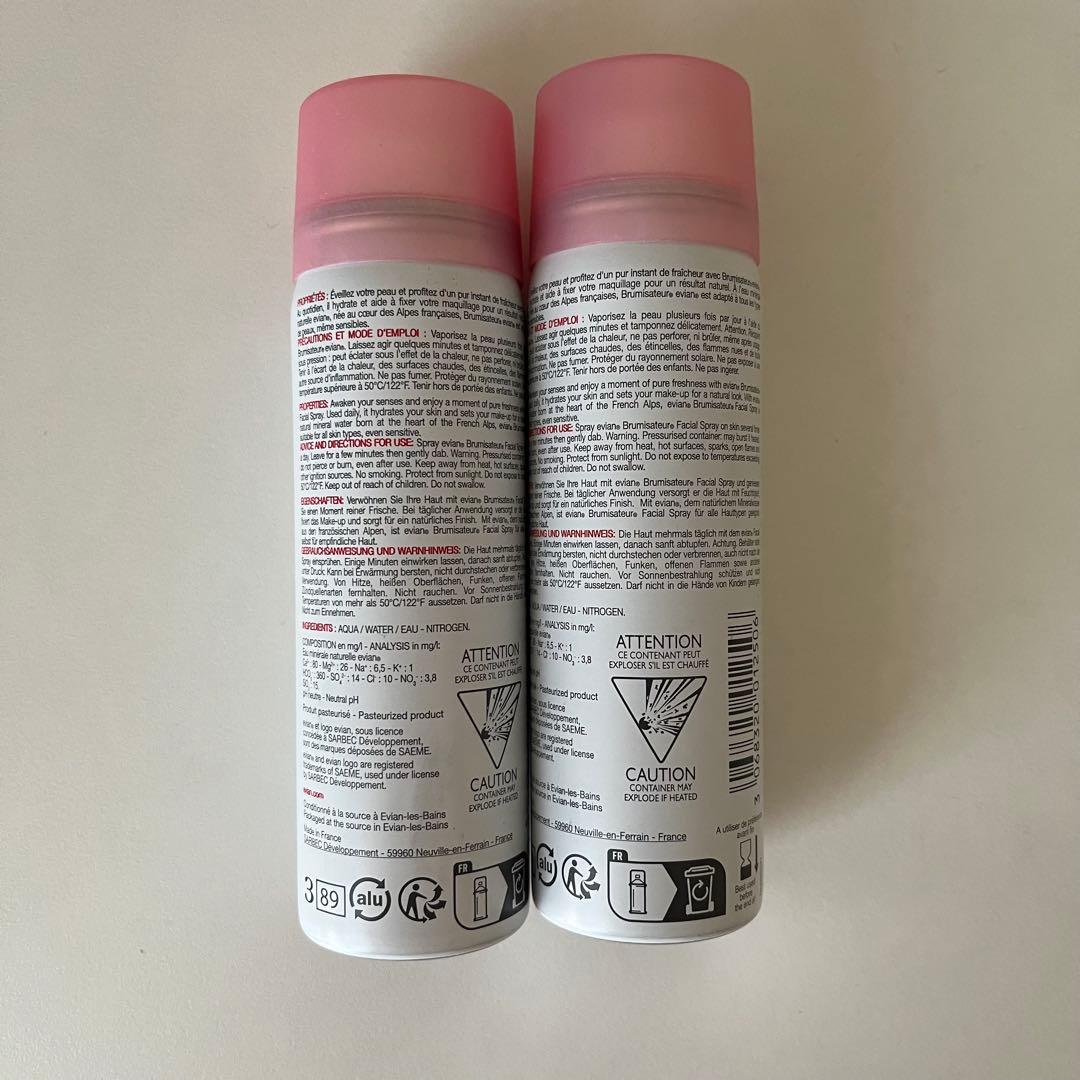 Evian スプレーミスト 50ml 2本セット