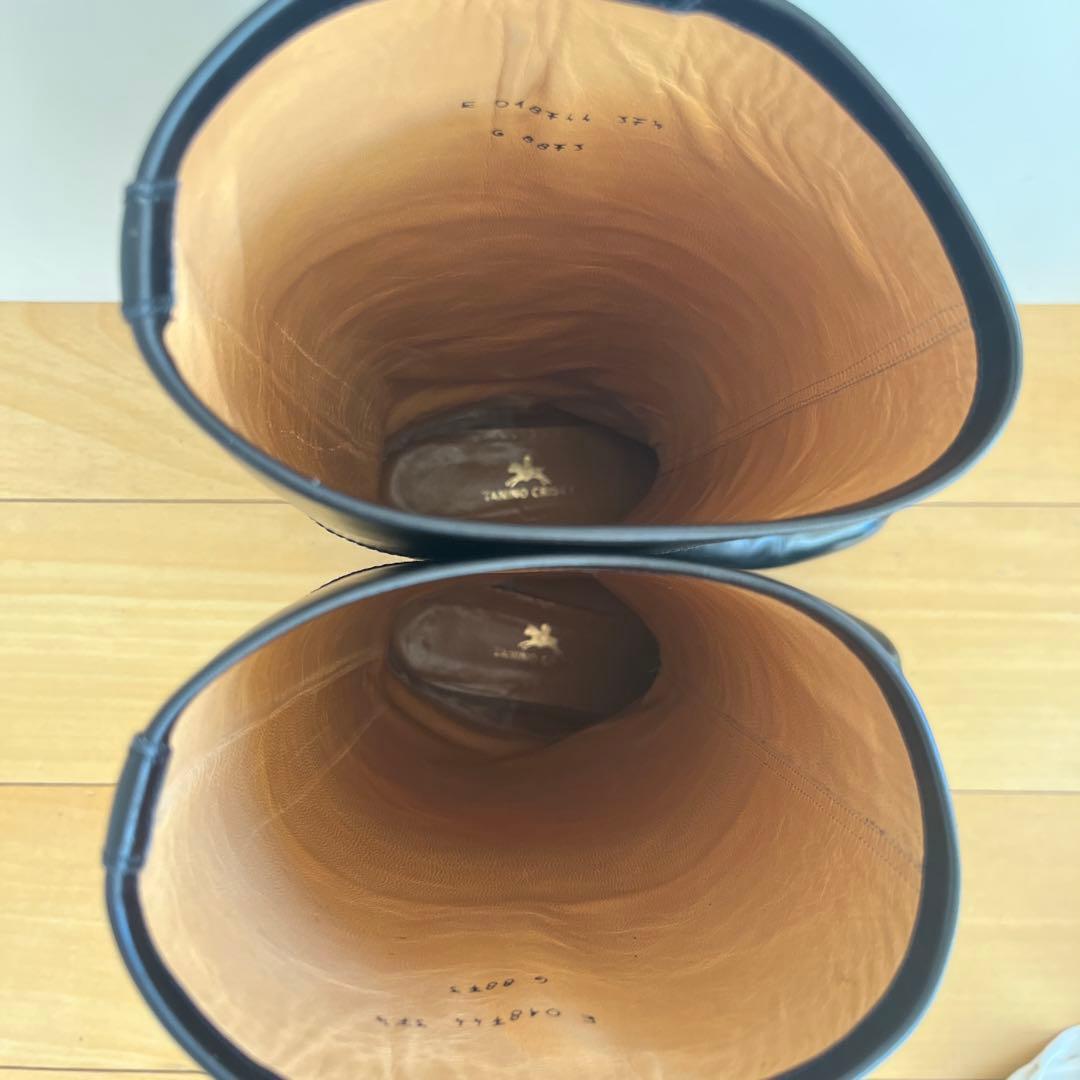 TANINO CRISCI タニノクリスチー ロングブーツ ブラック37 1/2