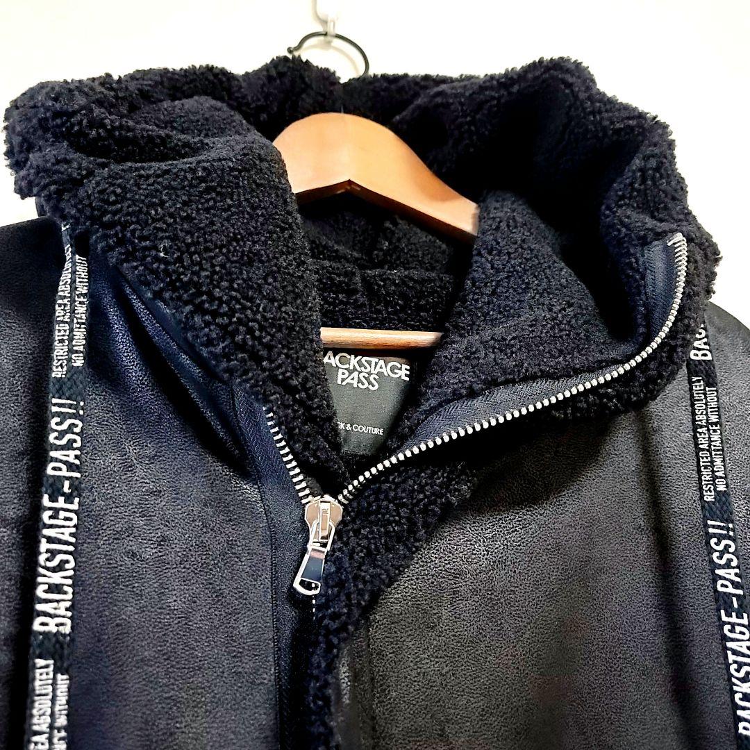 【BACKSTAGE PASS】新品MSG　ビッグシルエット フードボアコート