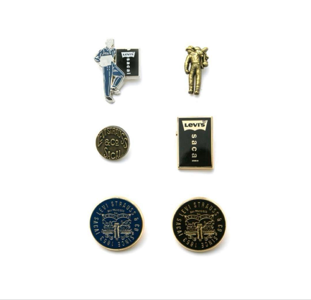 sacai Levi’s ピンズ　セット　ゴールド