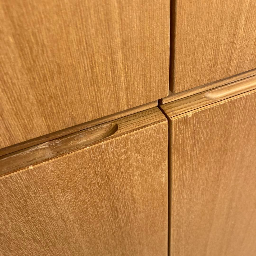 無印良品　ナチュラル木製収納キャビネット 4棚付き