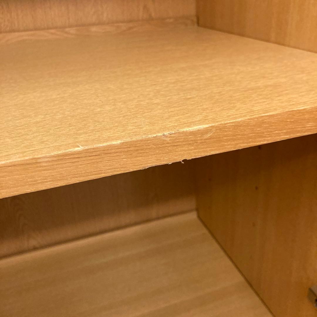 無印良品　ナチュラル木製収納キャビネット 4棚付き