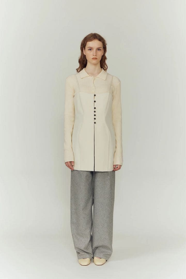 トップス Eaphi CLASSIC WAVE WOOL BUSTIER