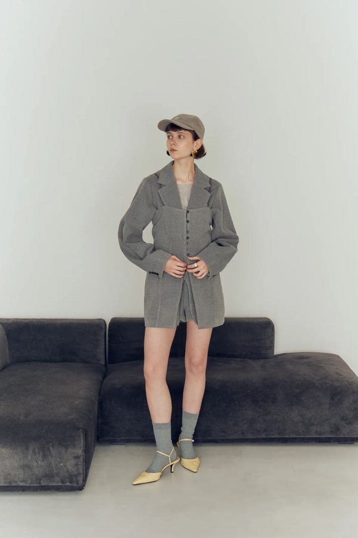 トップス Eaphi CLASSIC WAVE WOOL BUSTIER