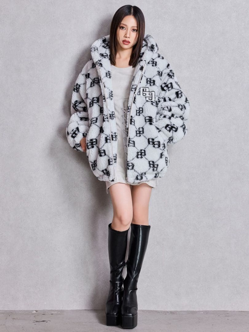 未使用 GYDA GGラメボアBIGブルゾン 2025 ジャケット