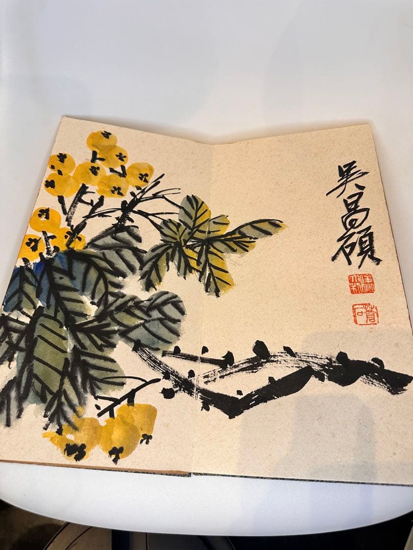 呉昌碩　花卉冊　中国書画　古董