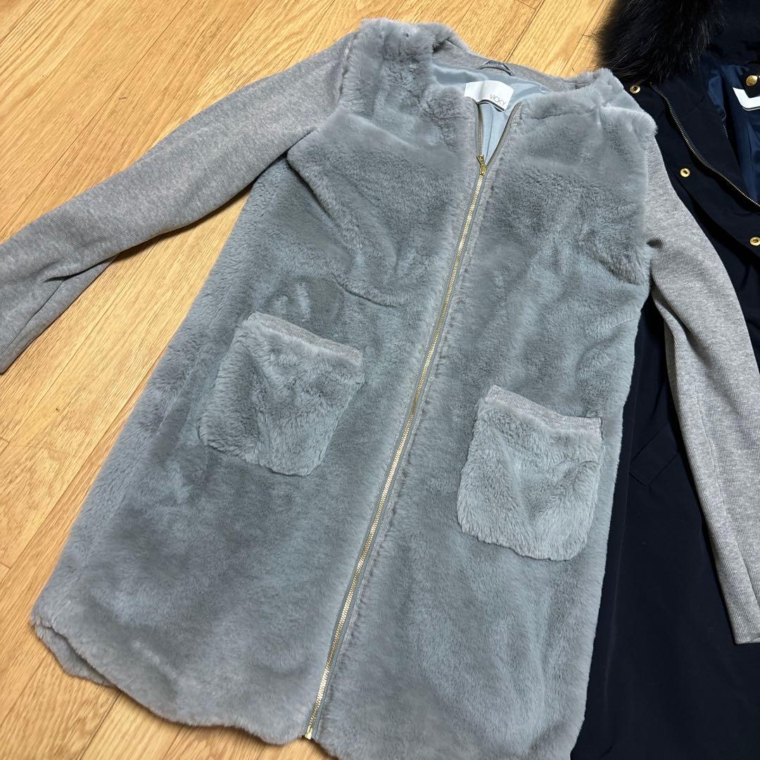 新品タグ付き　vicky ライナー3way モッズコート　0 ネイビー