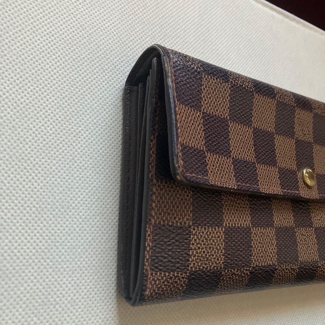 【あーちゃん】ダミエ　長財布　二つ折り