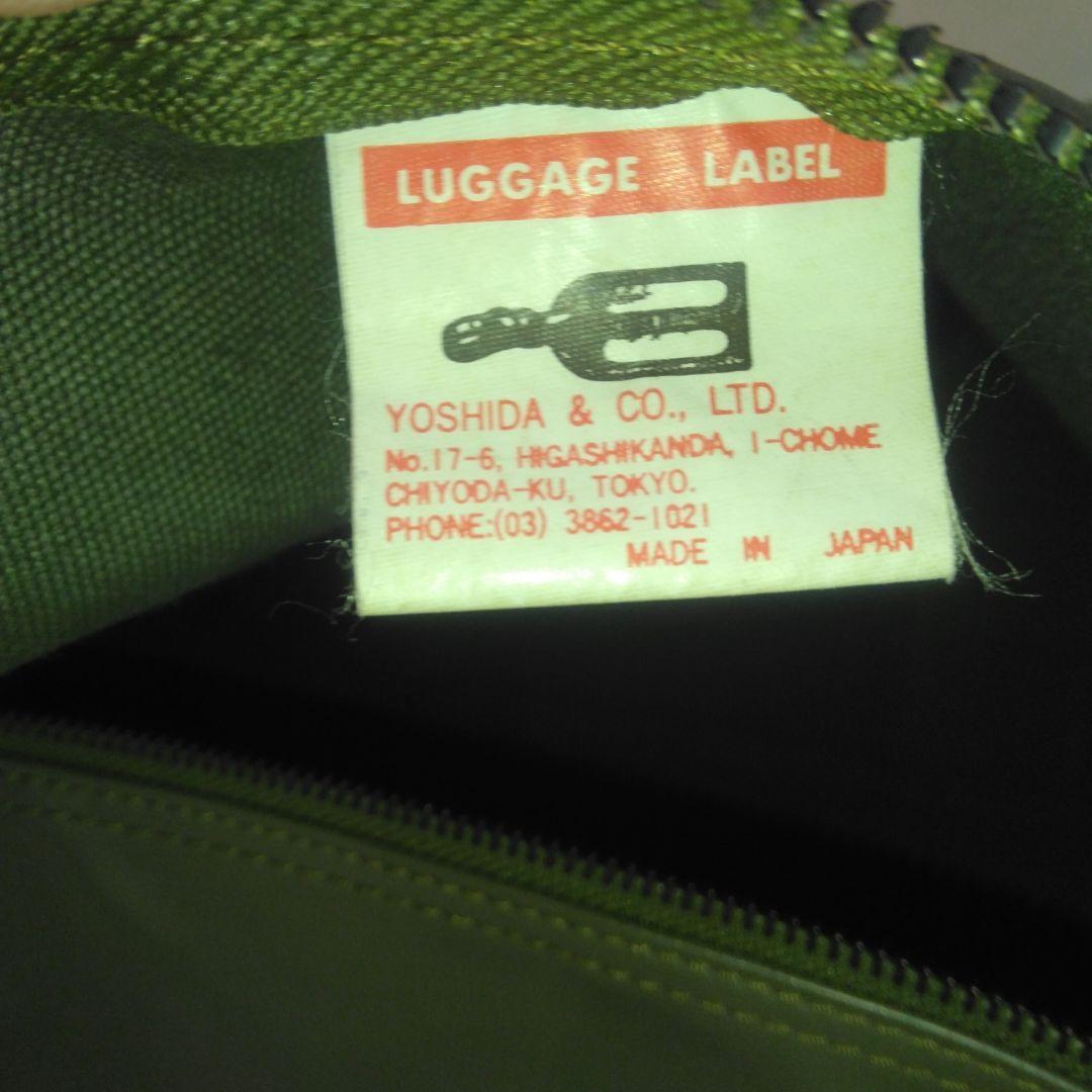 美品　吉田カバン　ラゲッジレーベル　ドラムバッグ　 PORTER　赤バッテン