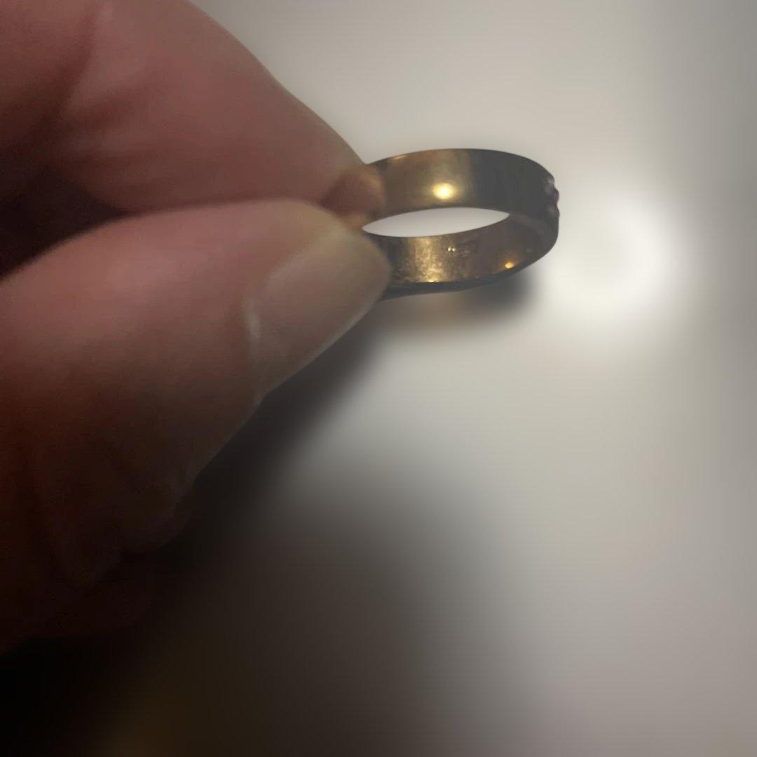 こうや　遺品整理　ネックレス　指輪　刻印あり　ゴールド色