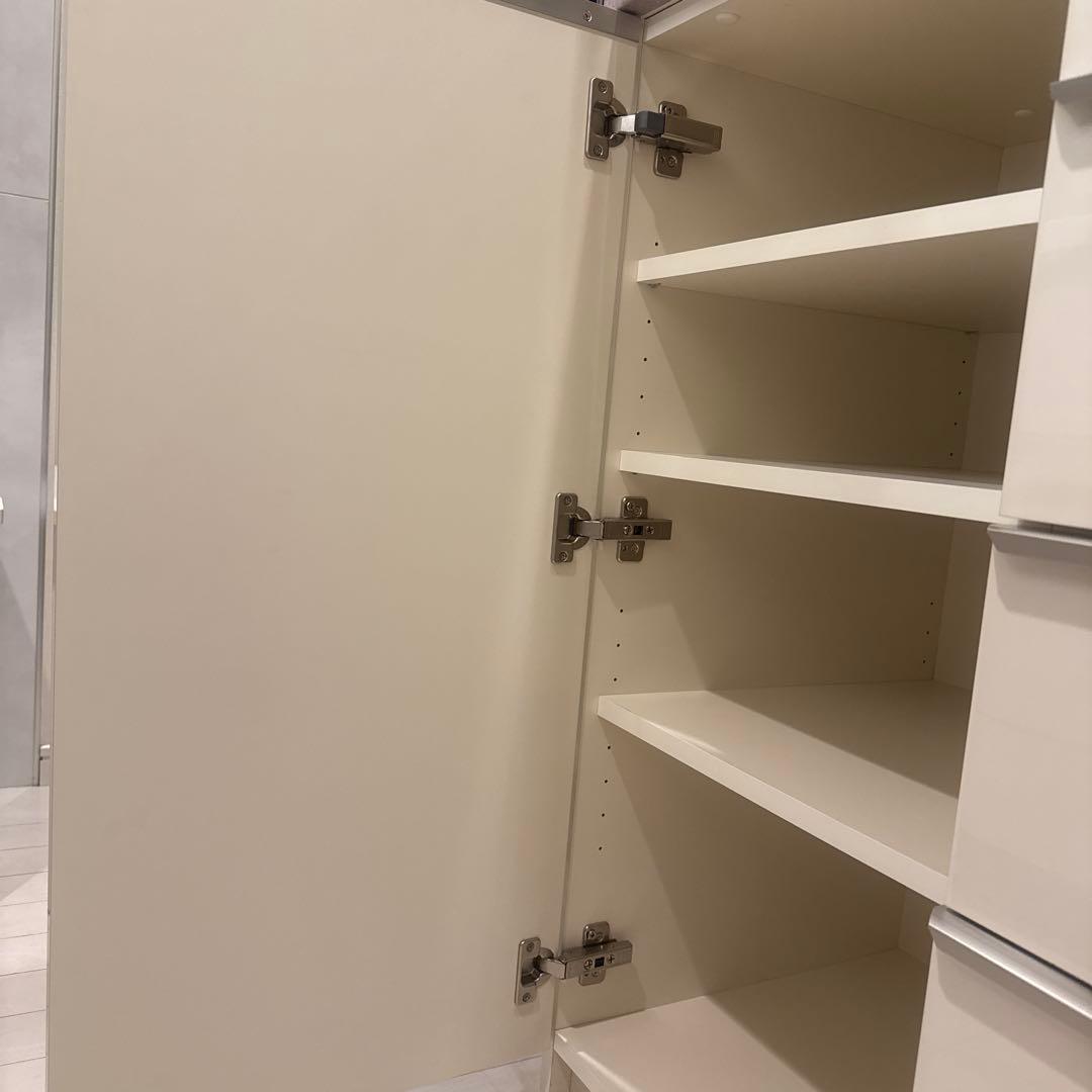 pamouna パモウナ キッチンボード 食器棚 ホワイト 幅1300