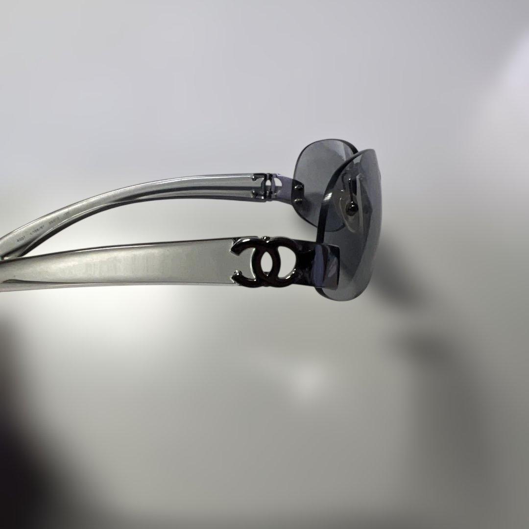 たきや 様　CHANEL シャネル サングラス スモークレンズ　　クリアーグレー