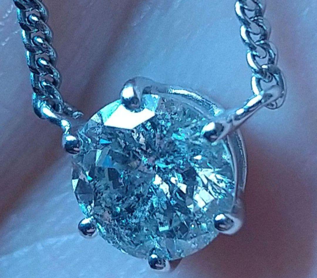 ジュエリーマキ 大粒天然ダイヤモンドネックレス 1.11ct/40.9cm