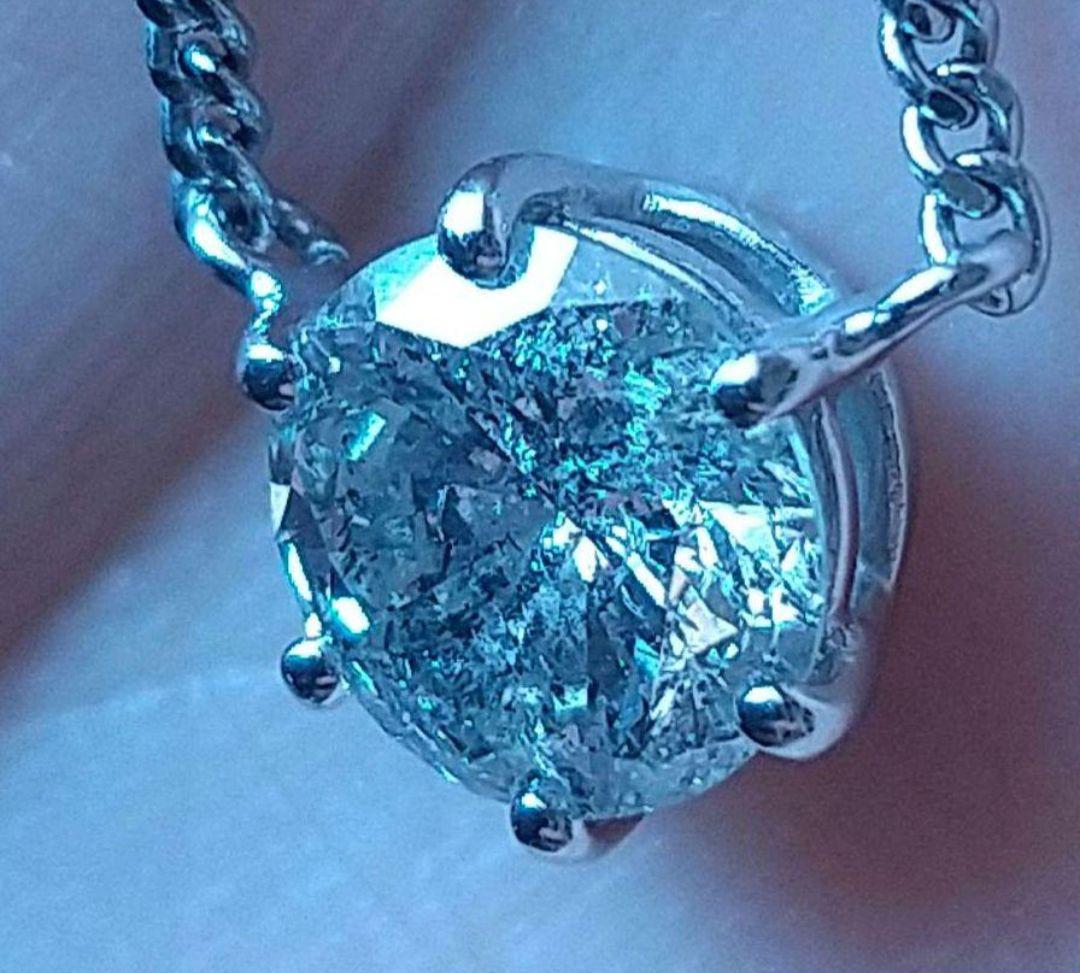 ジュエリーマキ 大粒天然ダイヤモンドネックレス 1.11ct/40.9cm