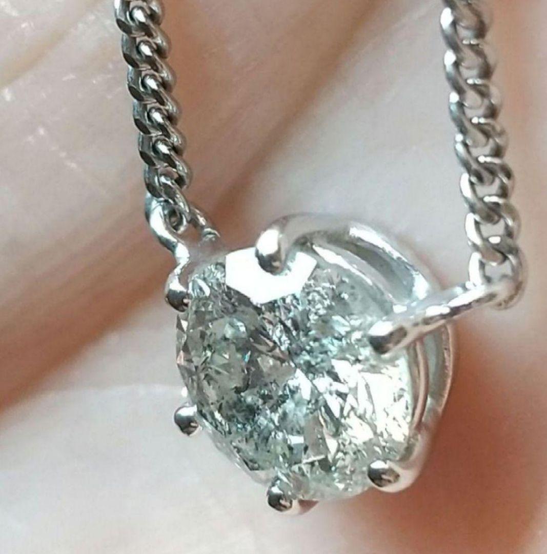 ジュエリーマキ 大粒天然ダイヤモンドネックレス 1.11ct/40.9cm